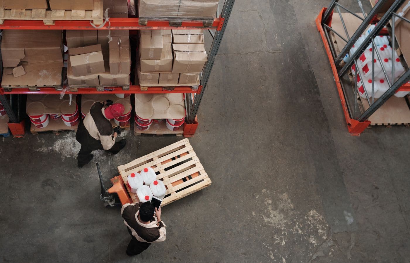 Bulk produce and spices packed for food processors