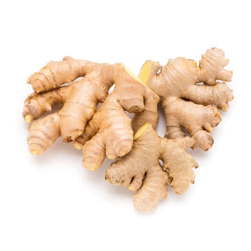 Fresh ginger rhizomes washed and ready for export