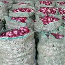 onion in jute bag